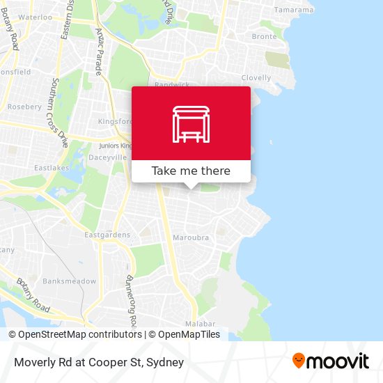 Moverly Rd at Cooper St map