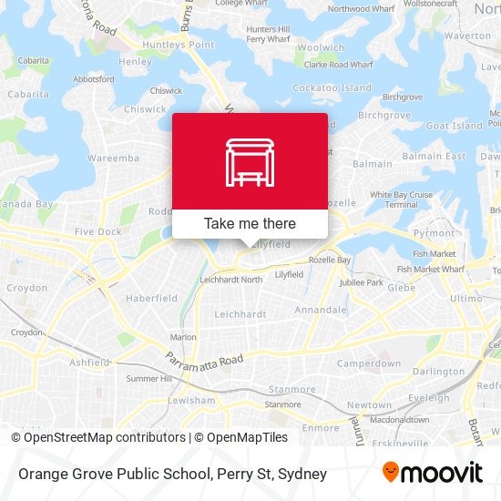 Orange Grove Public School, Perry St map