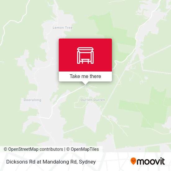 Dicksons Rd at Mandalong Rd map