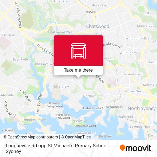 Longueville Rd opp St Michael's Primary School map