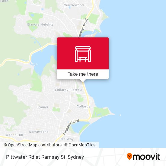 Pittwater Rd at Ramsay St map