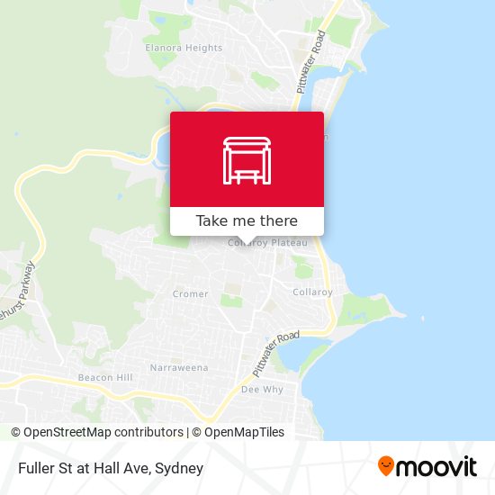 Fuller St at Hall Ave map