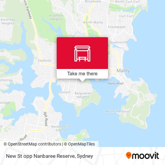 New St opp Nanbaree Reserve map