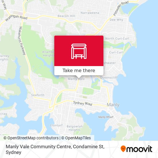 Mapa Manly Vale Community Centre, Condamine St