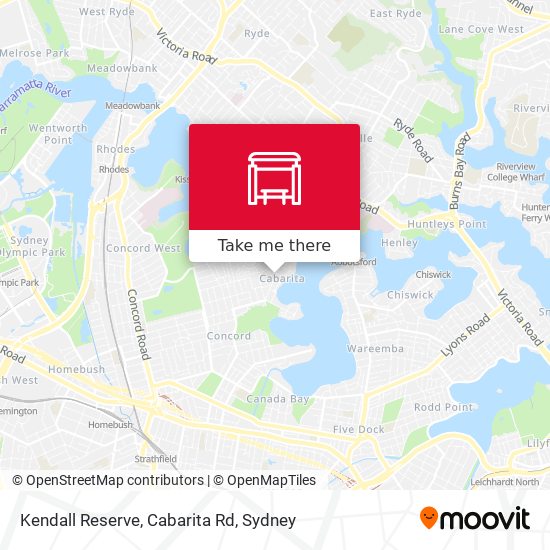 Kendall Reserve, Cabarita Rd map