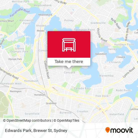 Edwards Park, Brewer St map