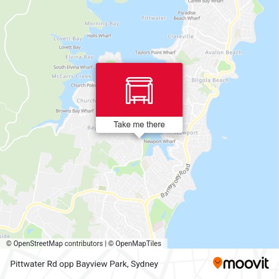Pittwater Rd opp Bayview Park map