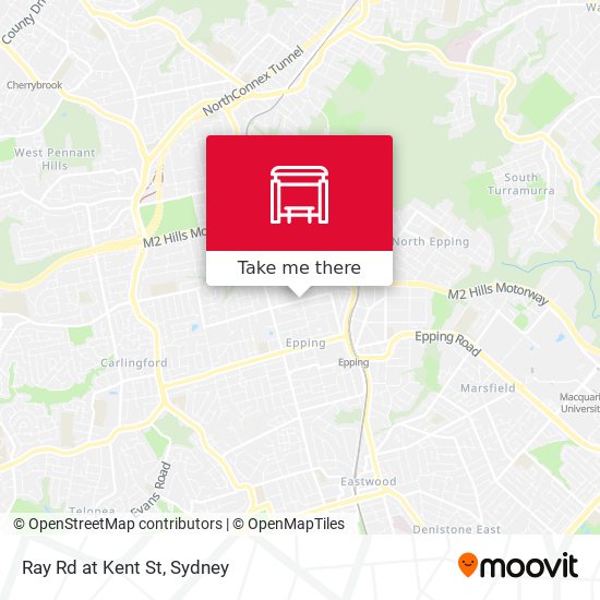 Ray Rd at Kent St map