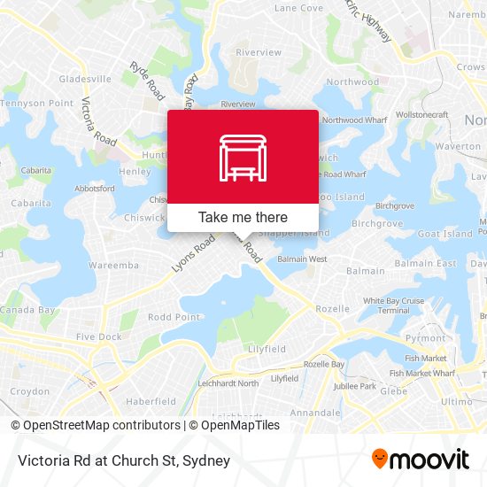 Victoria Rd at Church St map