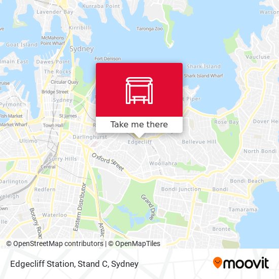 Edgecliff Station, Stand C map