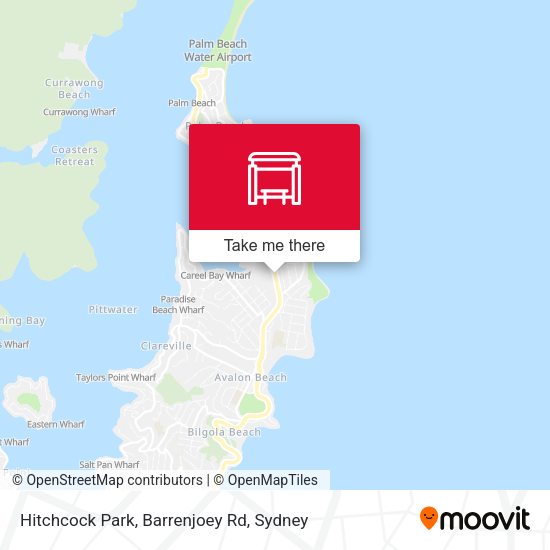 Hitchcock Park, Barrenjoey Rd map