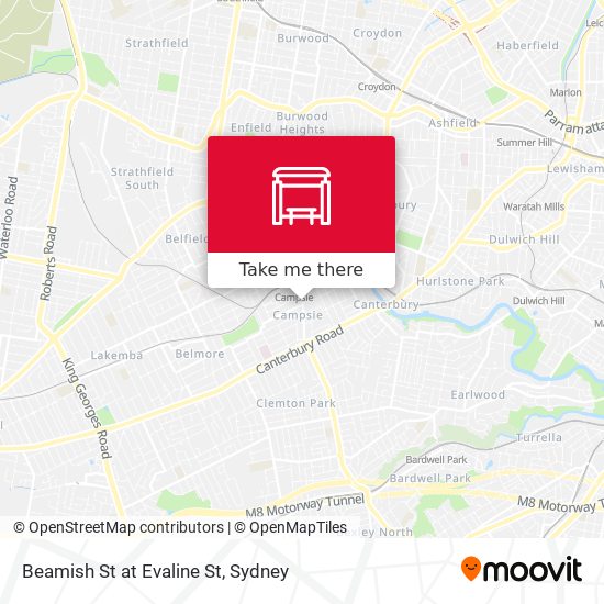 Beamish St at Evaline St map
