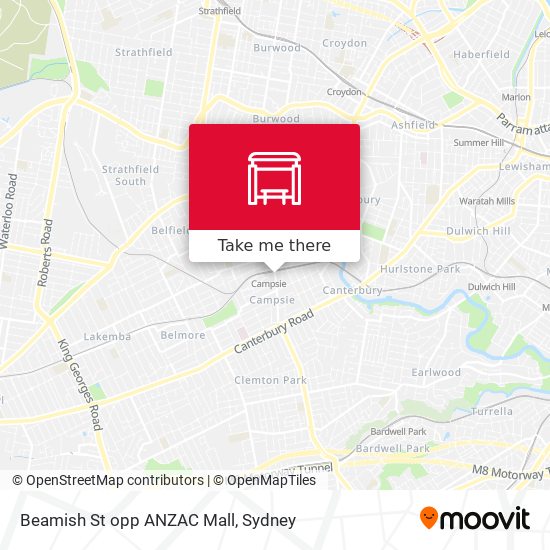 Mapa Beamish St opp ANZAC Mall