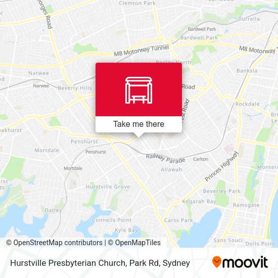Hurstville Presbyterian Church, Park Rd map
