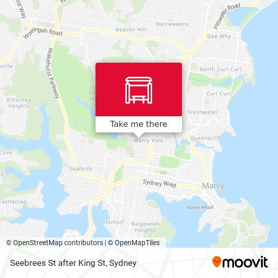 Seebrees St after King St map