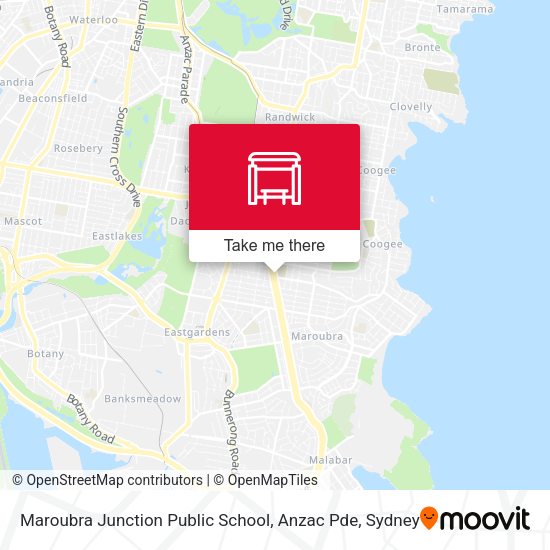 Maroubra Junction Public School, Anzac Pde map