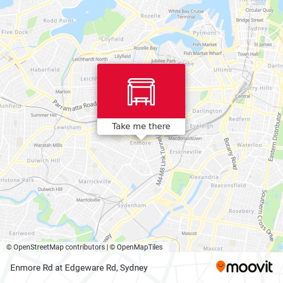 Enmore Rd at Edgeware Rd map