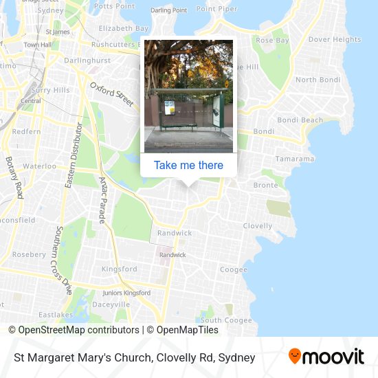 St Margaret Mary's Church, Clovelly Rd map