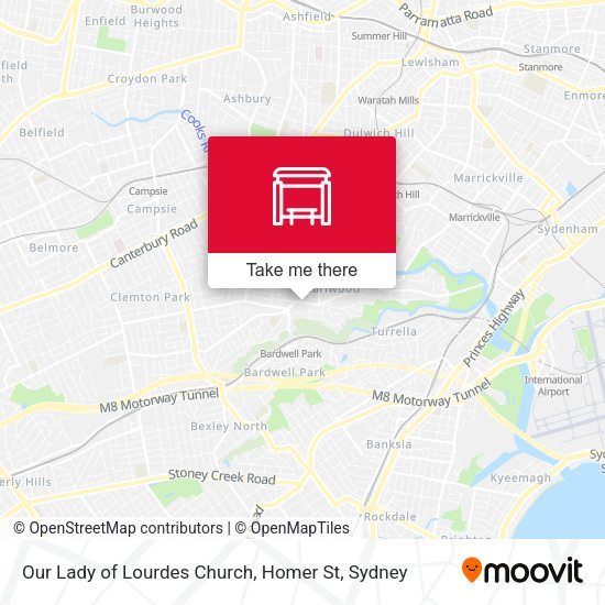 Our Lady of Lourdes Church, Homer St map