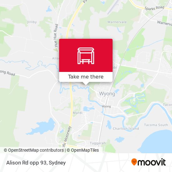 Alison Rd opp 93 map
