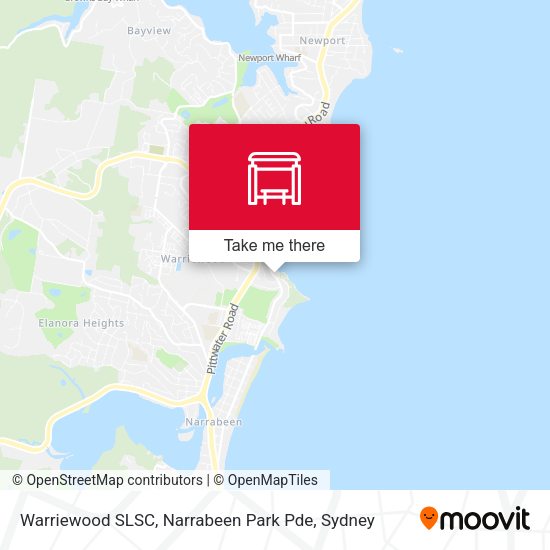 Warriewood SLSC, Narrabeen Park Pde map
