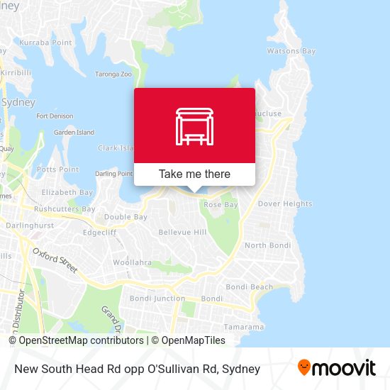 New South Head Rd opp O'Sullivan Rd map