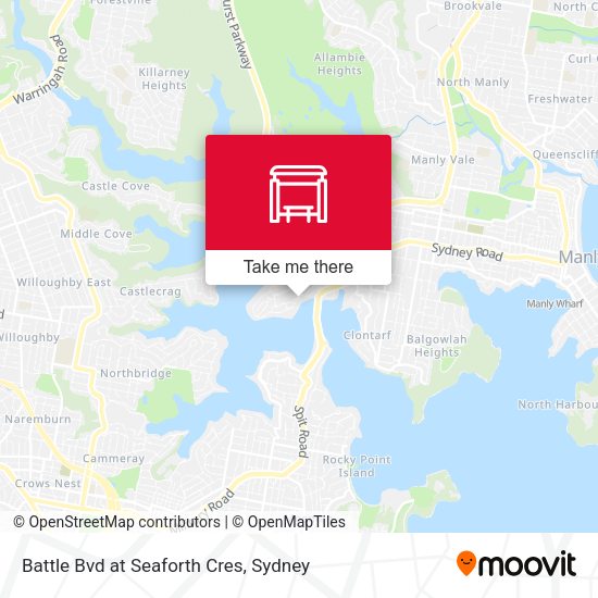 Battle Bvd at Seaforth Cres map