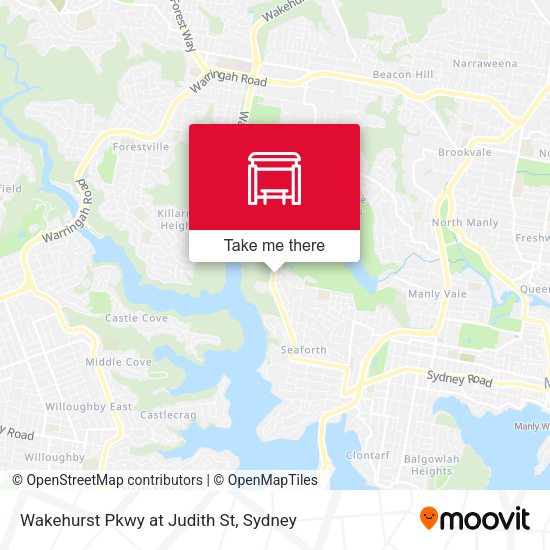 Wakehurst Pkwy at Judith St map