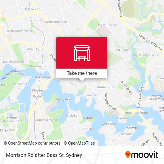Morrison Rd after Bass St map