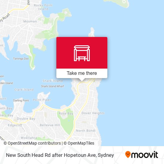 New South Head Rd after Hopetoun Ave map