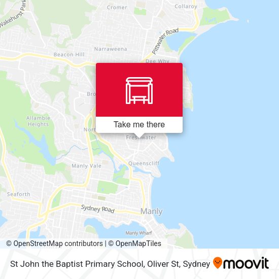St John the Baptist Primary School, Oliver St map