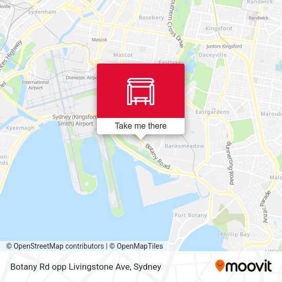 Botany Rd opp Livingstone Ave map
