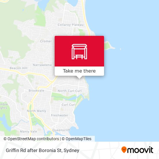 Griffin Rd after Boronia St map