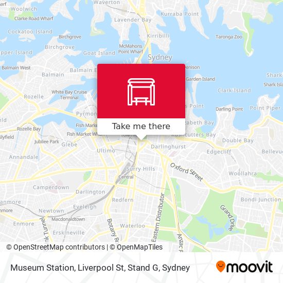 Museum Station, Liverpool St, Stand G map