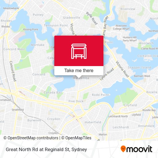 Great North Rd at Reginald St map