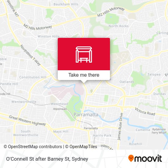 O'Connell St after Barney St map