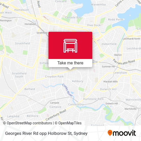 Georges River Rd opp Holborow St map