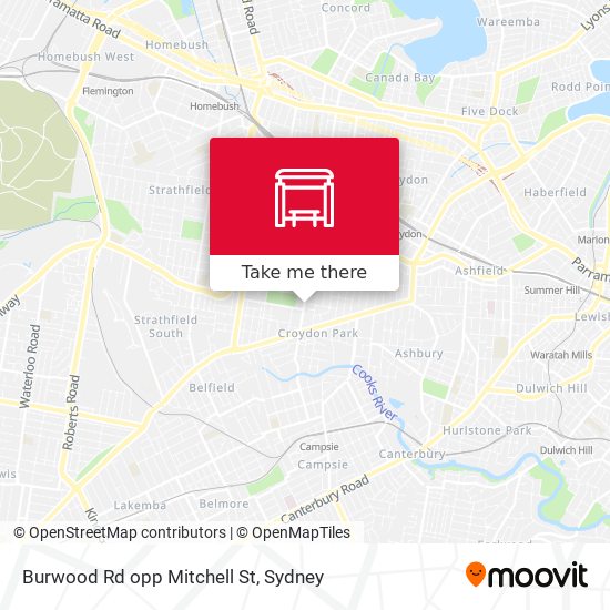 Burwood Rd opp Mitchell St map