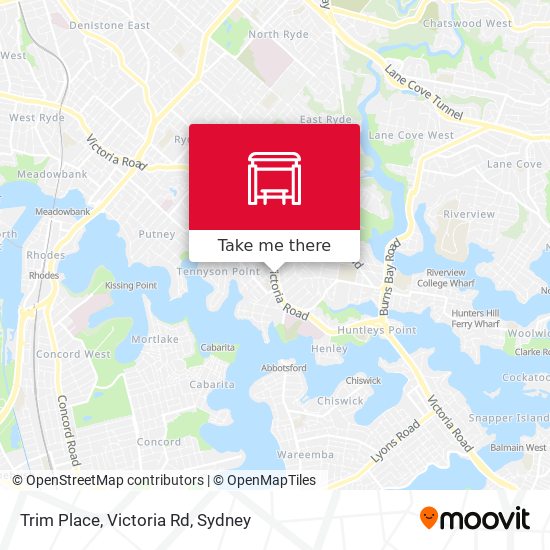 Trim Place, Victoria Rd map