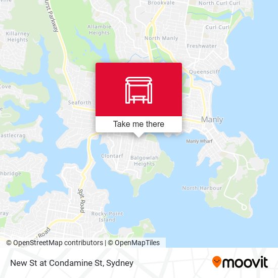 New St at Condamine St map