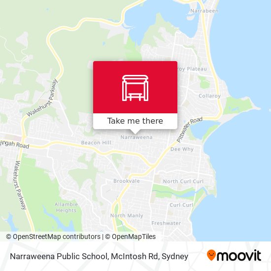 Mapa Narraweena Public School, McIntosh Rd