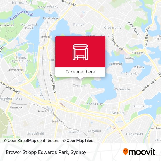 Brewer St opp Edwards Park map