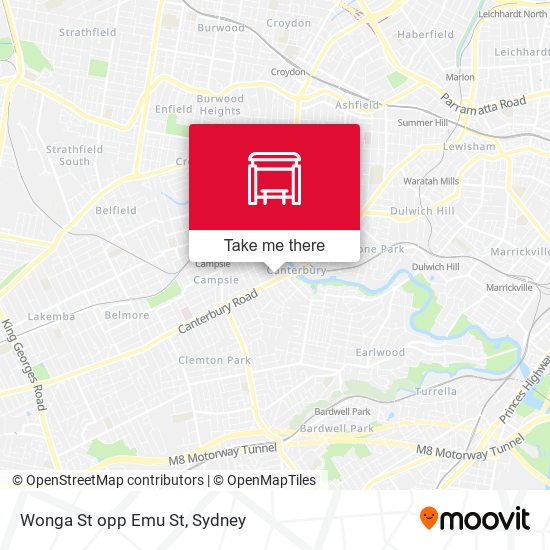 Wonga St opp Emu St map