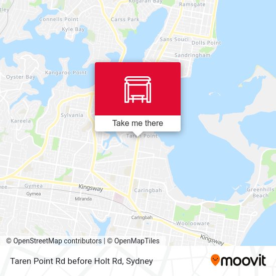Taren Point Rd before Holt Rd map
