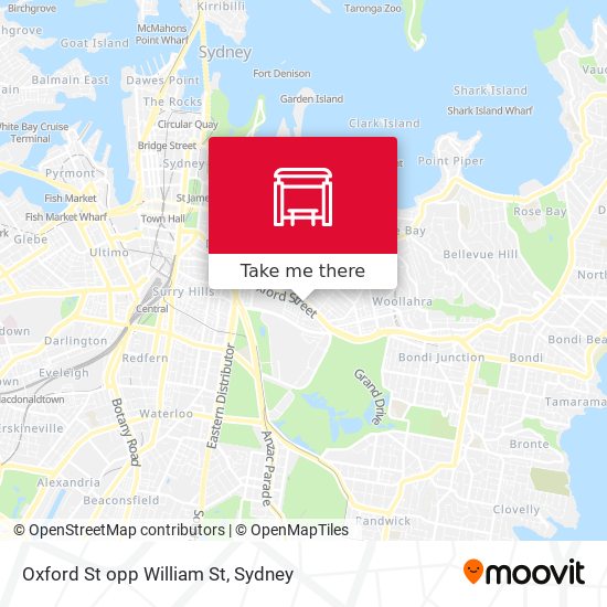 Oxford St opp William St map