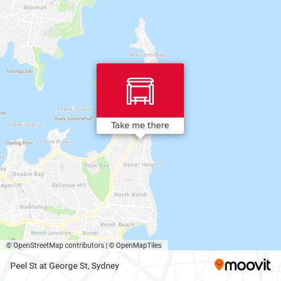 Peel St at George St map