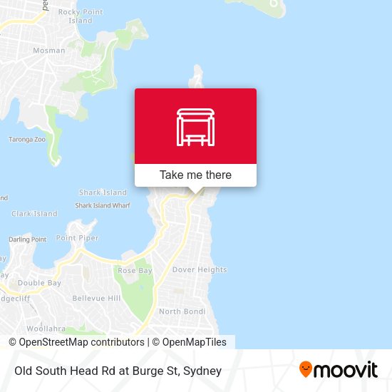 Old South Head Rd at Burge St map