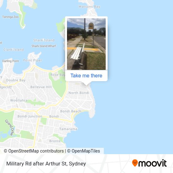 Military Rd after Arthur St map