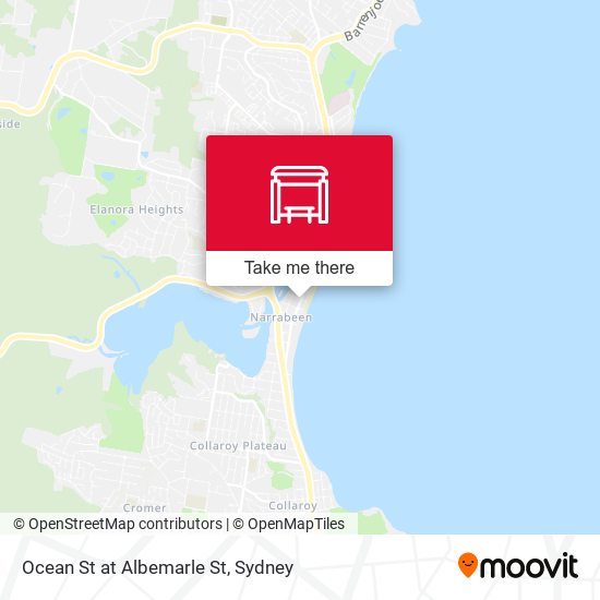 Ocean St at Albemarle St map
