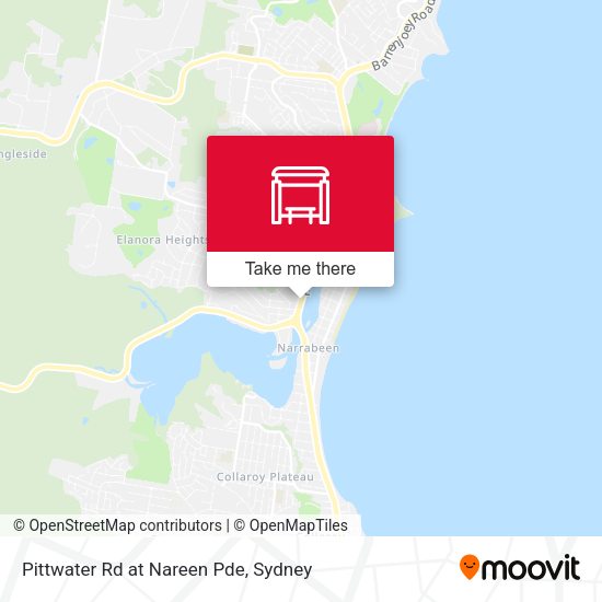 Pittwater Rd at Nareen Pde map